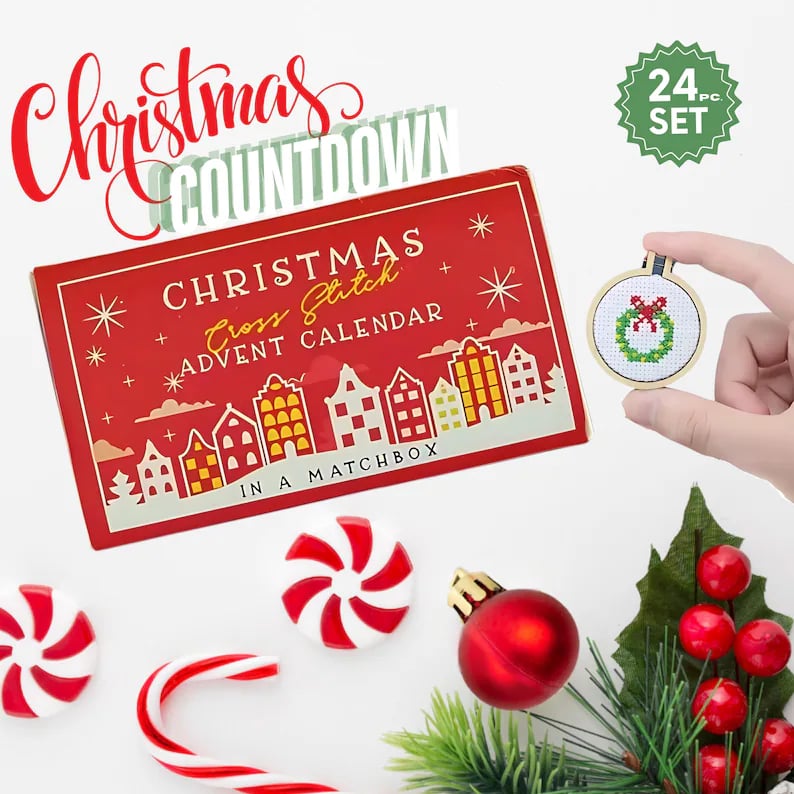 🎅Christmas Pre Sale - 70% OFF-🎄Christmas Cross Stitch Advent Calendar