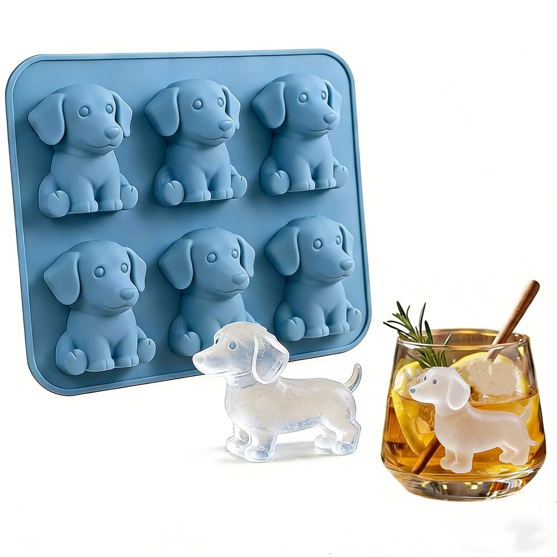 🔥Last Day 70% OFF-🐮 Mini Highland Cow Ice Cube & Dessert Mold 🧊