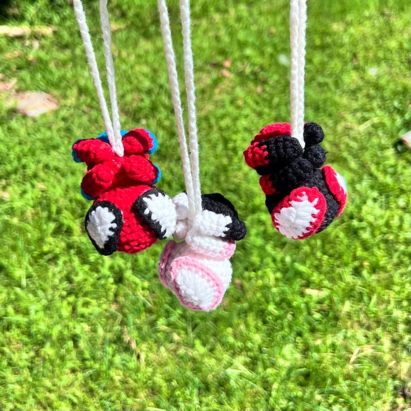 🔥Last Day 50% OFF⏰Handmade Crochet Car Ornament – Amigurumi Air Freshener & Keychain