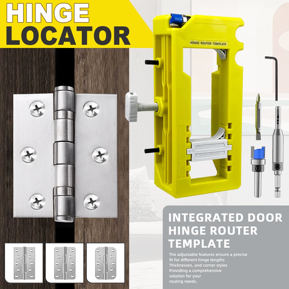 🏆Special offer 55% discount🔥Door Hinge Router Template