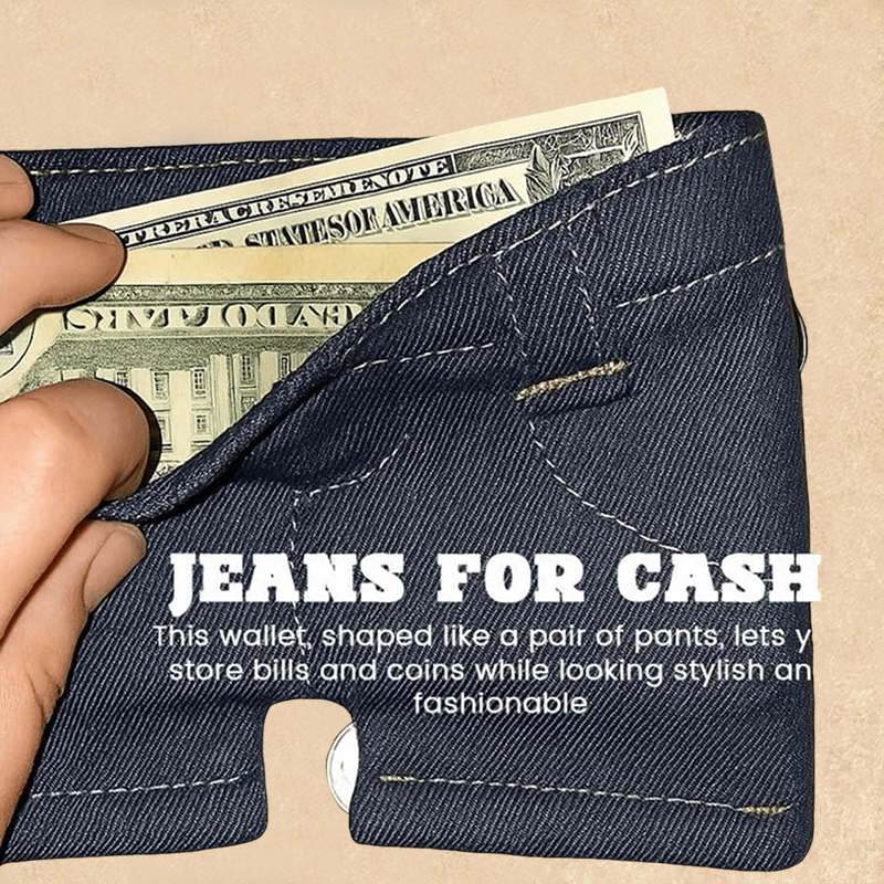 🔥Christmas Hot Sale 70% OFF - 🎄Handmade Denim Shorts Wallet👖