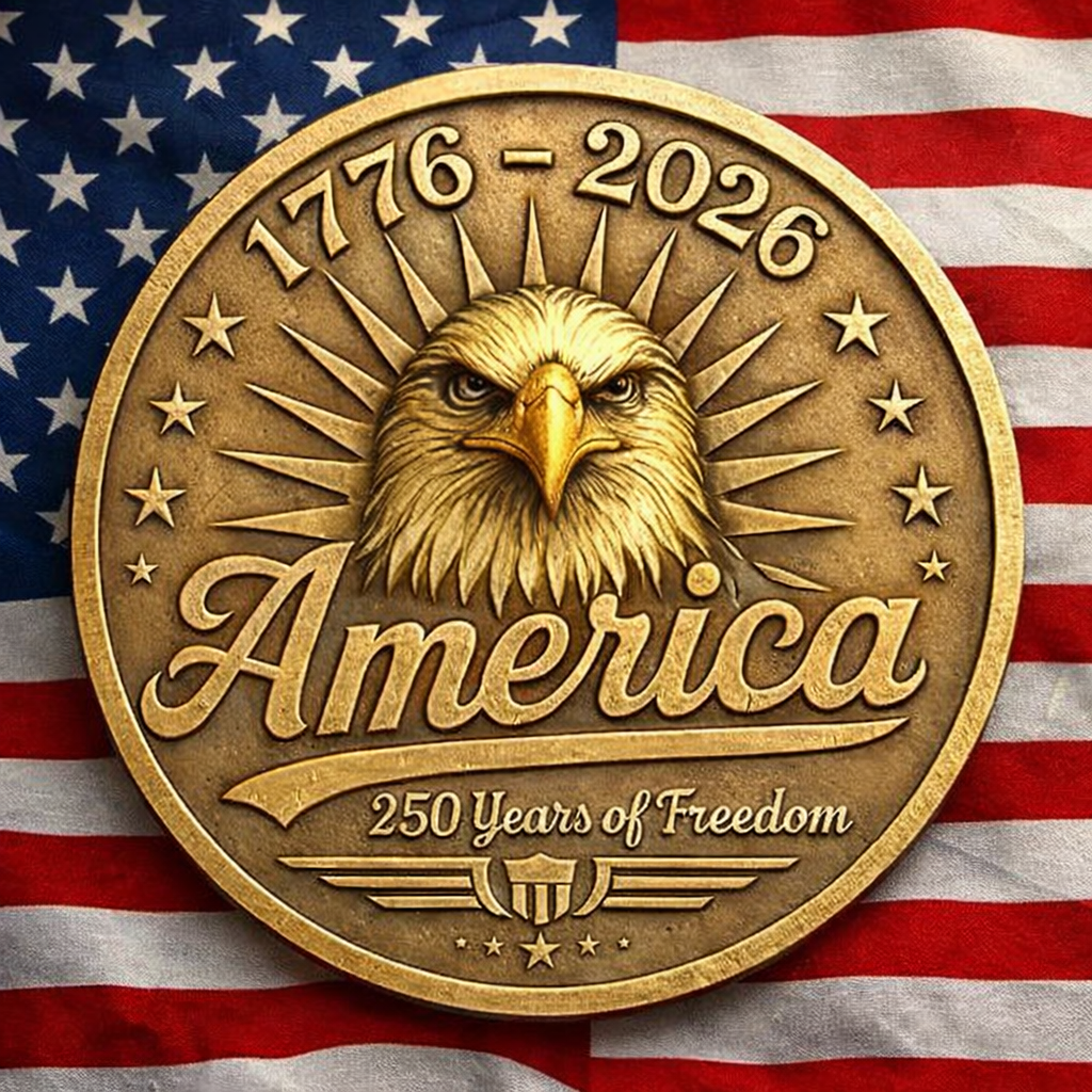 🇺🇸 250 Years of American Freedom – Limited Commemorative Coin