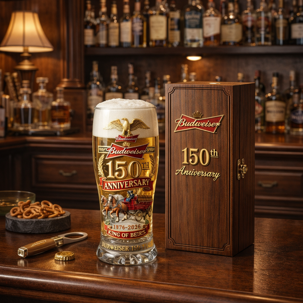 🔥Limited Edition🎁-🍻Budweiser 150th Anniversary Commemorative