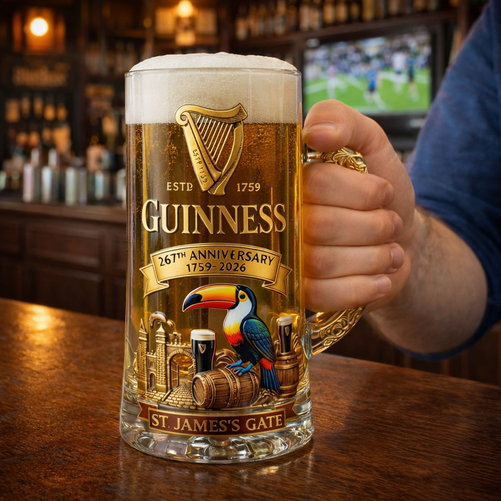 🔥Limited Edition🎁-🍻Guinness 267 Years Heritage Commemorative Beer Stein – Since 1759