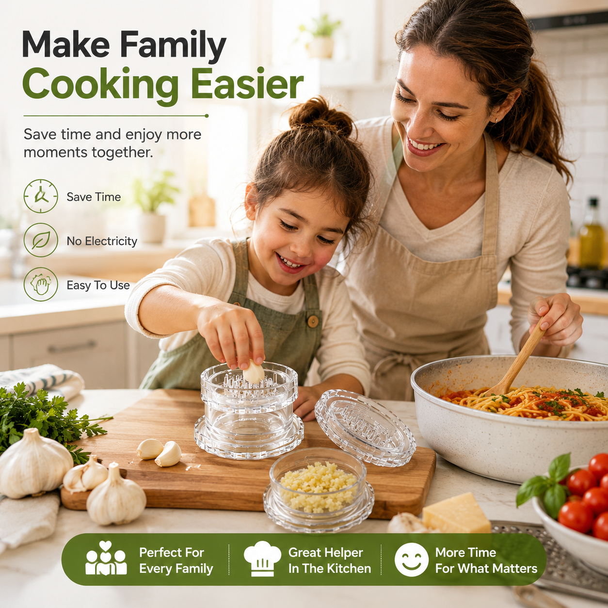 ⚡️Last Day 70% OFF - 🧄Clear Manual Garlic Twister and Ginger Mincer Tool