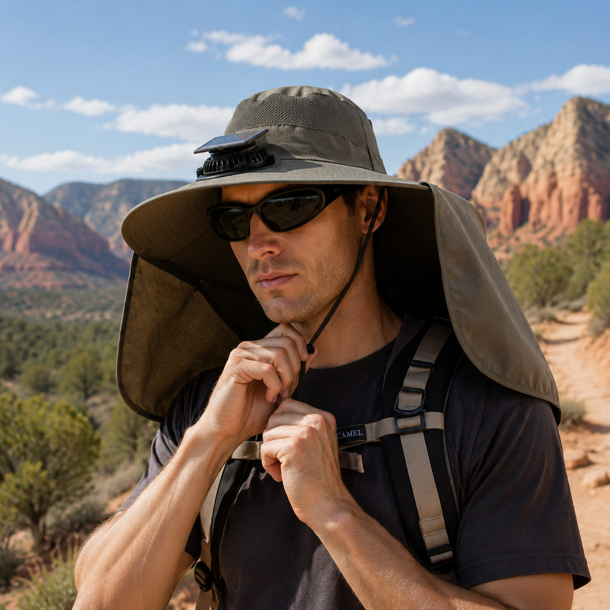 🔥Father's Day Best Sellers ☀️Breathable Fisherman Hat with Solar Fan