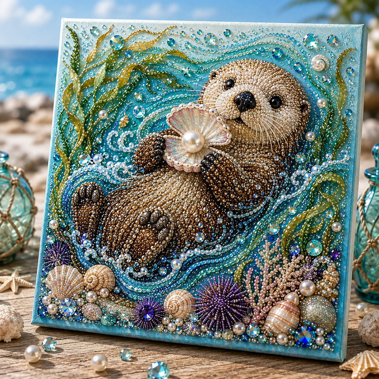 🔥Limited time 70% OFF - 🌊✨ Ocean Theme Pearl Art DIY Kit – Relaxing DIY Craft to Create Stunning Coastal Artwork (📦Buy 2 Get 1 FREE)