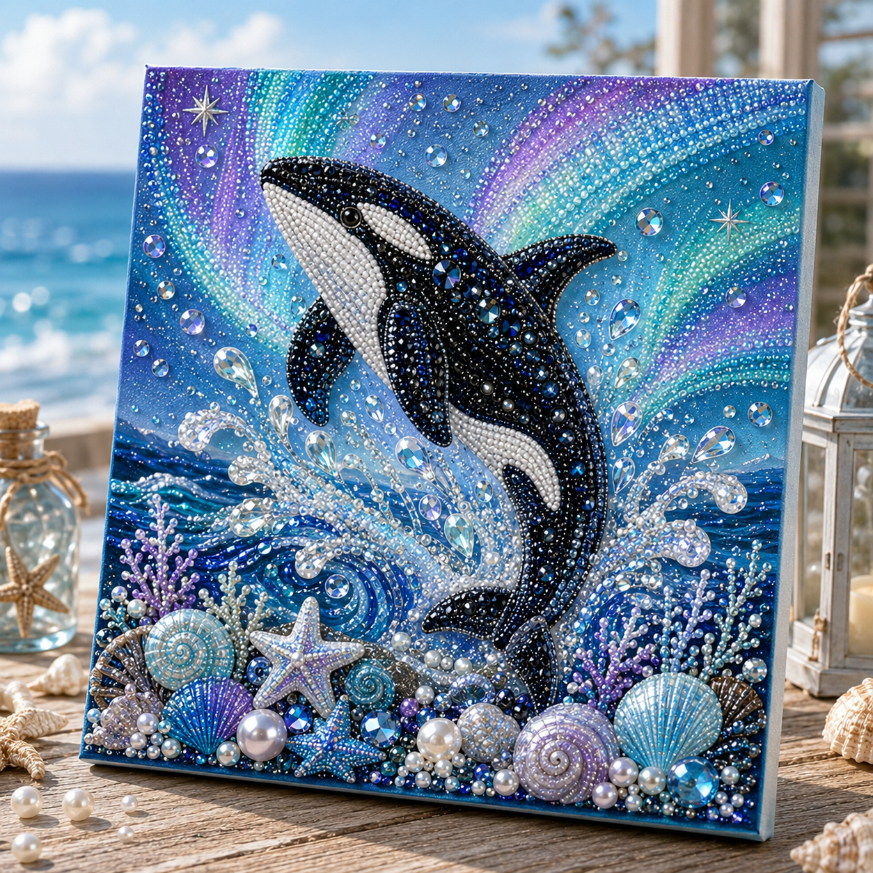 🔥Limited time 70% OFF - 🌊✨ Ocean Theme Pearl Art DIY Kit – Relaxing DIY Craft to Create Stunning Coastal Artwork (📦Buy 2 Get 1 FREE)
