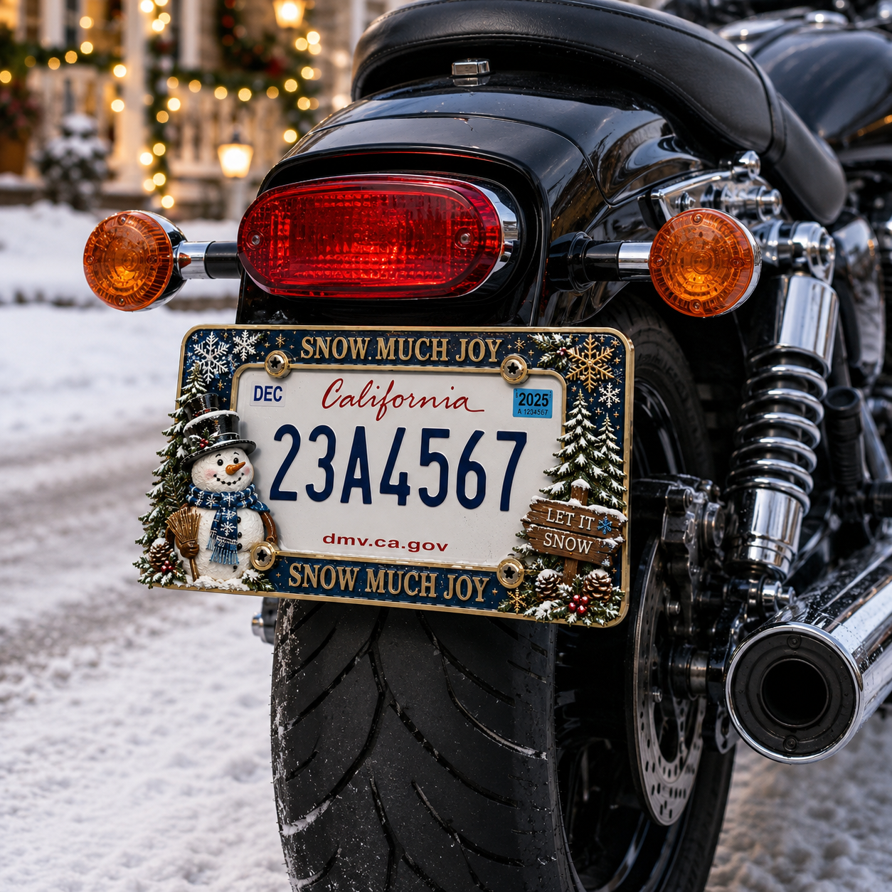 🔥LAST DAY 70% OFF-🎄Christmas License Plate Frame – Festive Style for Every Ride