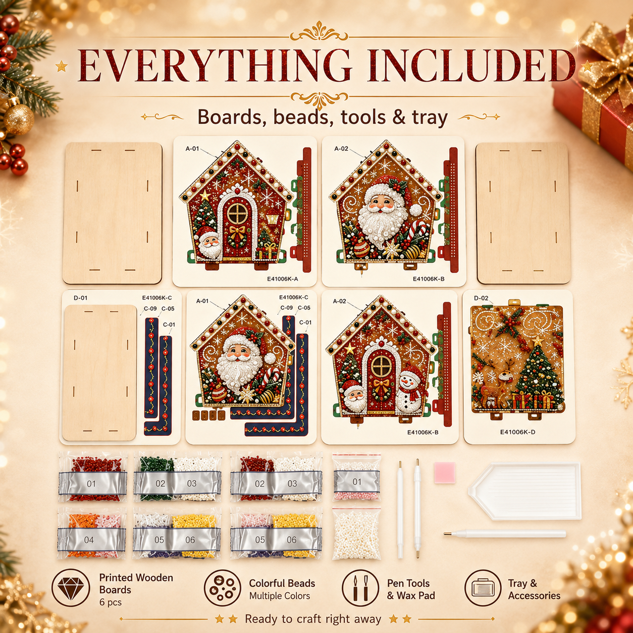 🔥Limited time 70% OFF - 🎅Plymagic DIY Pearl Art - Christmas Collection