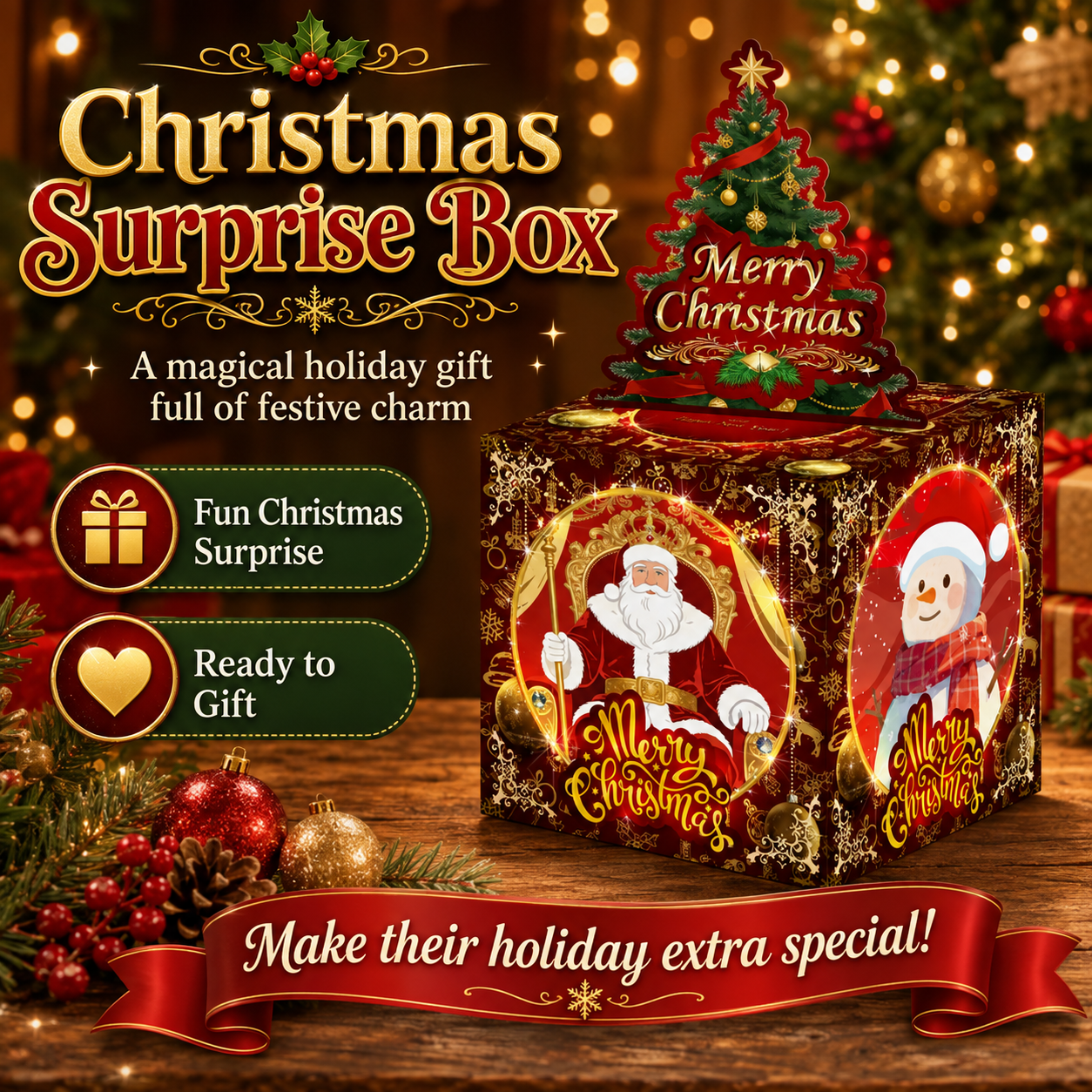 🔥 Last 40pcs 🎉🎁 Christmas Cash Surprise Box