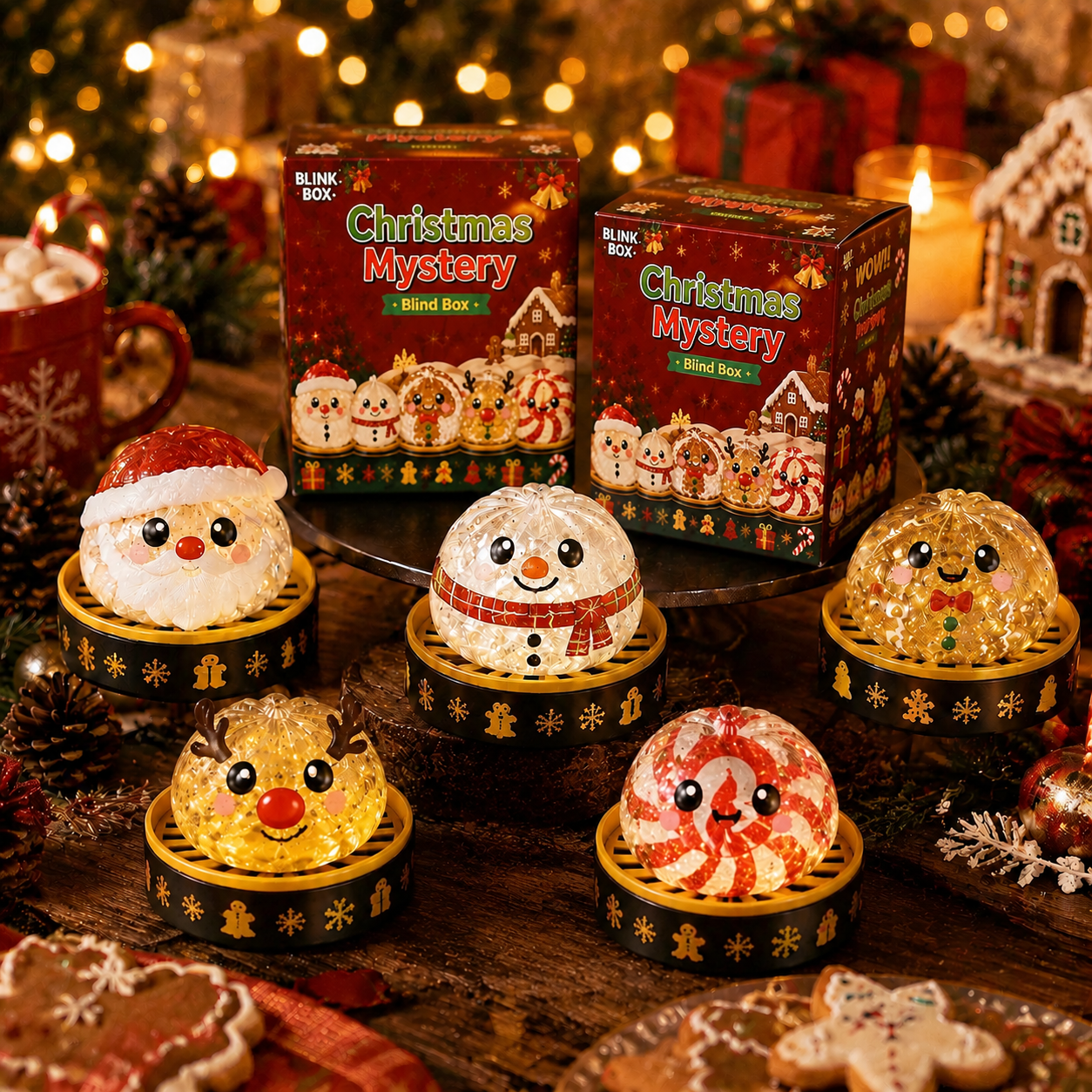 🔥Limited time 70% OFF -🎄🎅Christmas Squishy Dumplings Mystery Blind Box🎉New Release‑Limited Time Pick‑Your‑Character Sale🎉