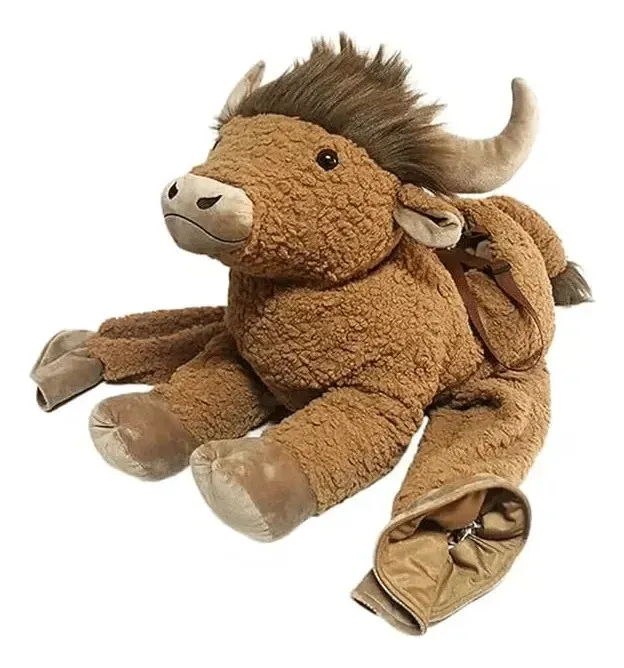 🔥Limited time 70% OFF -🐂Plush Bull Rider Ride‑On Kids Costume, Adjustable Harness Toddler Halloween