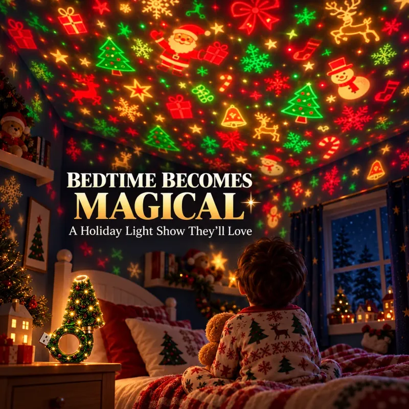 🔥Limited time 70% OFF -🎄✨ Christmas Pattern Projector – Waterproof LED Holiday Light for Patio, Wall & Party Decoration