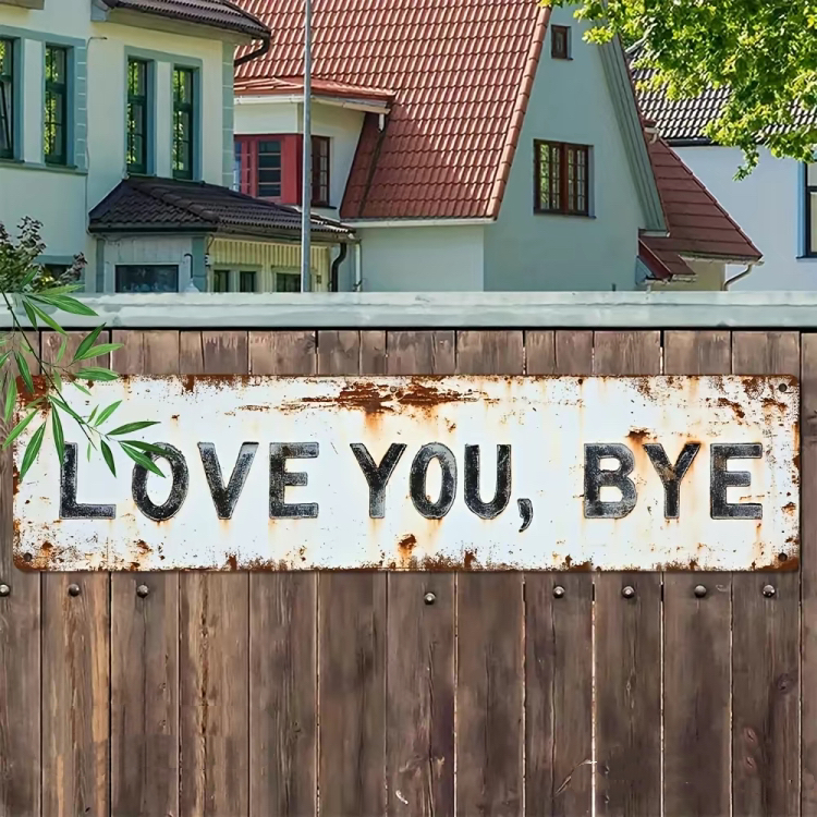 ⏰ Valentine’s Day Special🔥"Love You💕, Bey“ Metal Sign-Vintage Greenery Style Wall Plaque