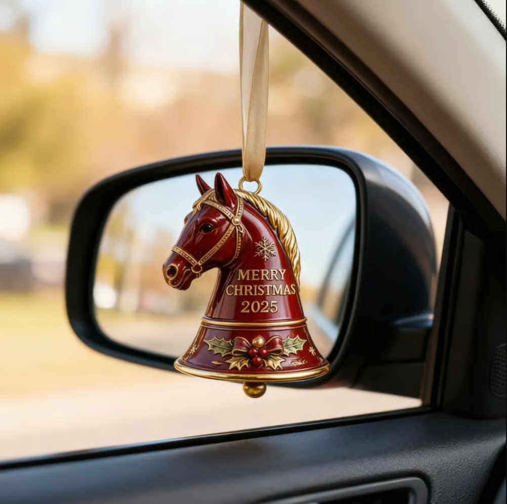 🔥Black Friday Promotion-🐎 Handmade Horse Bell Ornament – Merry Christmas 2025🎄