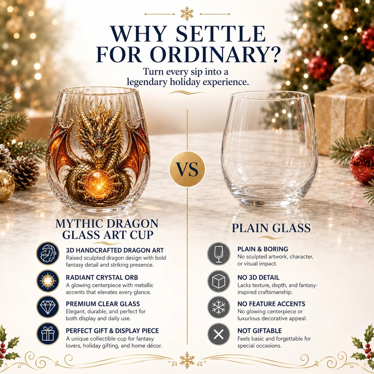 🔥Limited time 70% OFF - 🐉✨Mythic Dragon Glass Cup – A Legendary Gift for Fantasy Lovers 🎁