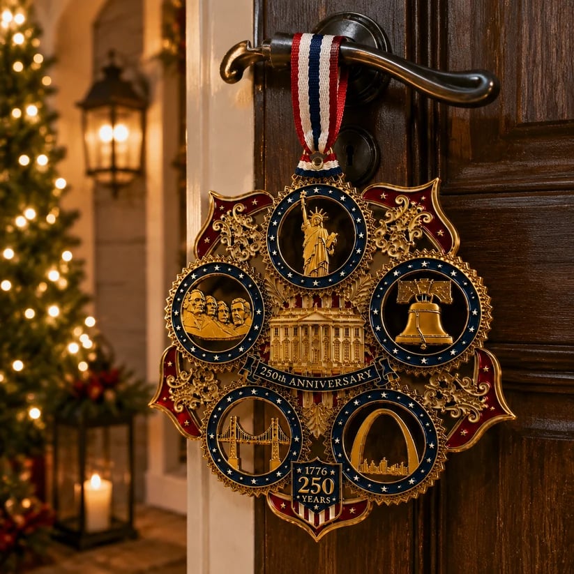 🔥Limited time 70% OFF -🎁✨ America 250th Anniversary Commemorative Christmas Ornament