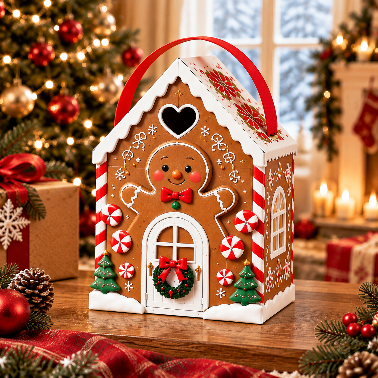 🔥Last day 70% OFF - 🎄🎁 Christmas Cottage Handle Gift Box – A Festive Little House Full of Surprises