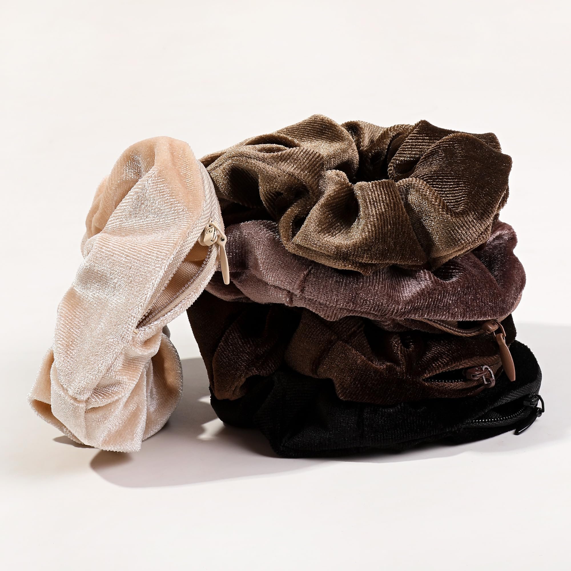 🔥Summer Hot Sale 55% OFF -Velvet Hair Ties with Zipper