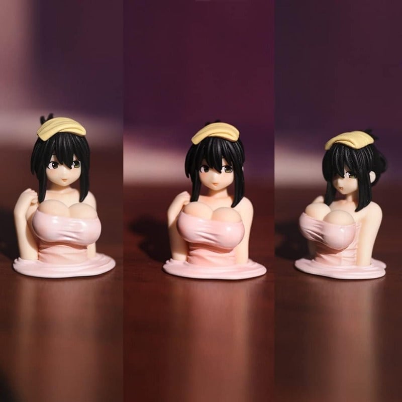 🔥LAST DAY 55% OFF❤Anime Hot Spring Bobblehead Dashboard Decoration
