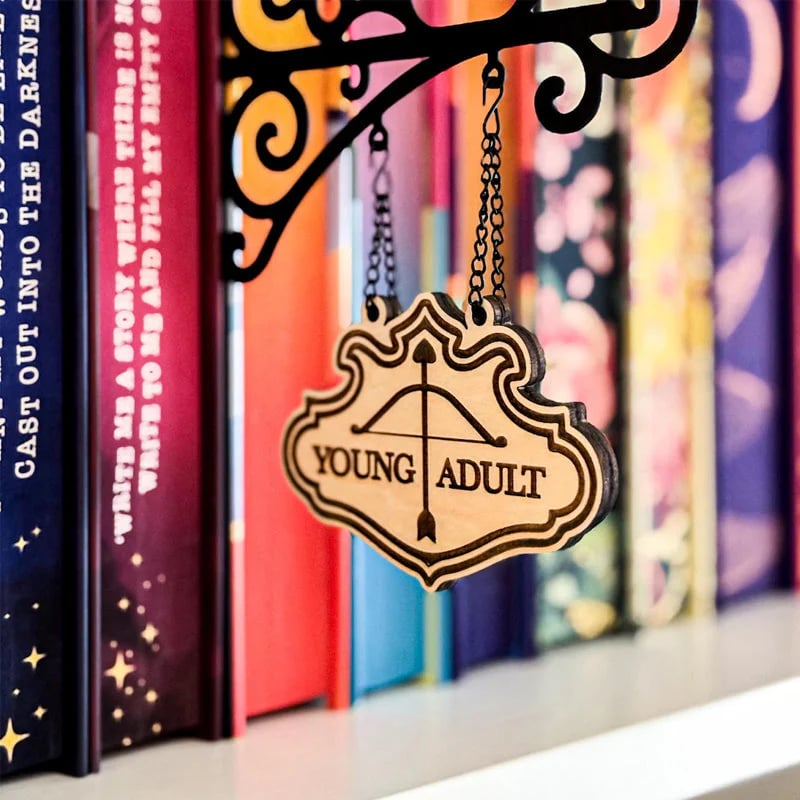 š Book Nook Tavern Signs – Hanging Genre Labels