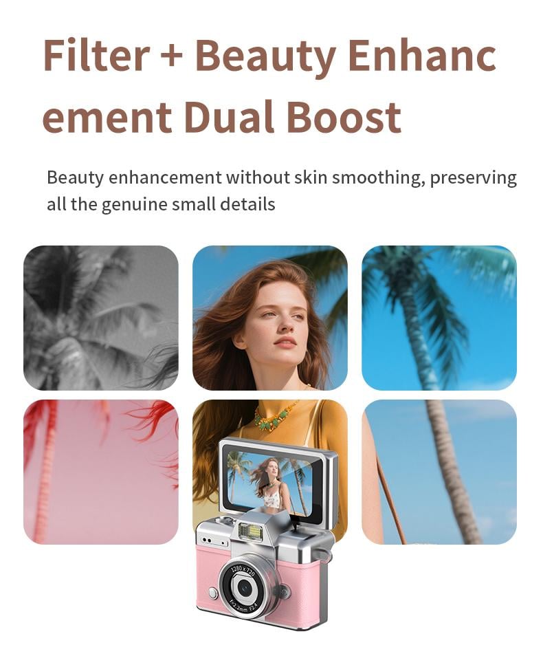 Mini Digital Camera with 1.47 in LCD Screen 1080P Feel of Old 90s Photographs, Keychain Size, Birthday Gifts,Christmas Gifts