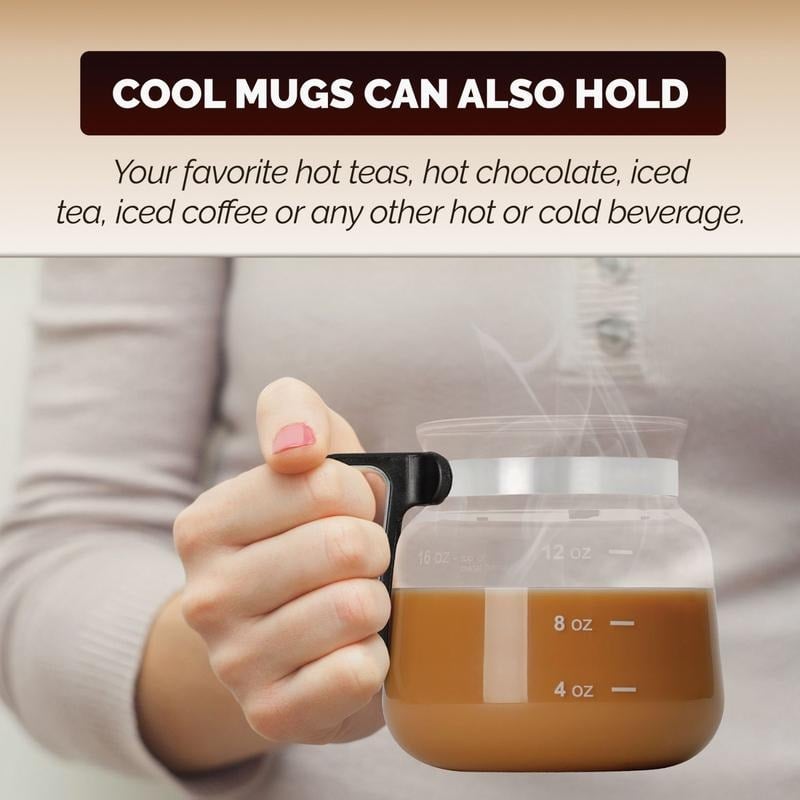 🔥LAST DAY PROMOTION - 55%OFF🔥☕ 16 Oz Glass Coffee Mug – Coffee Pot Style