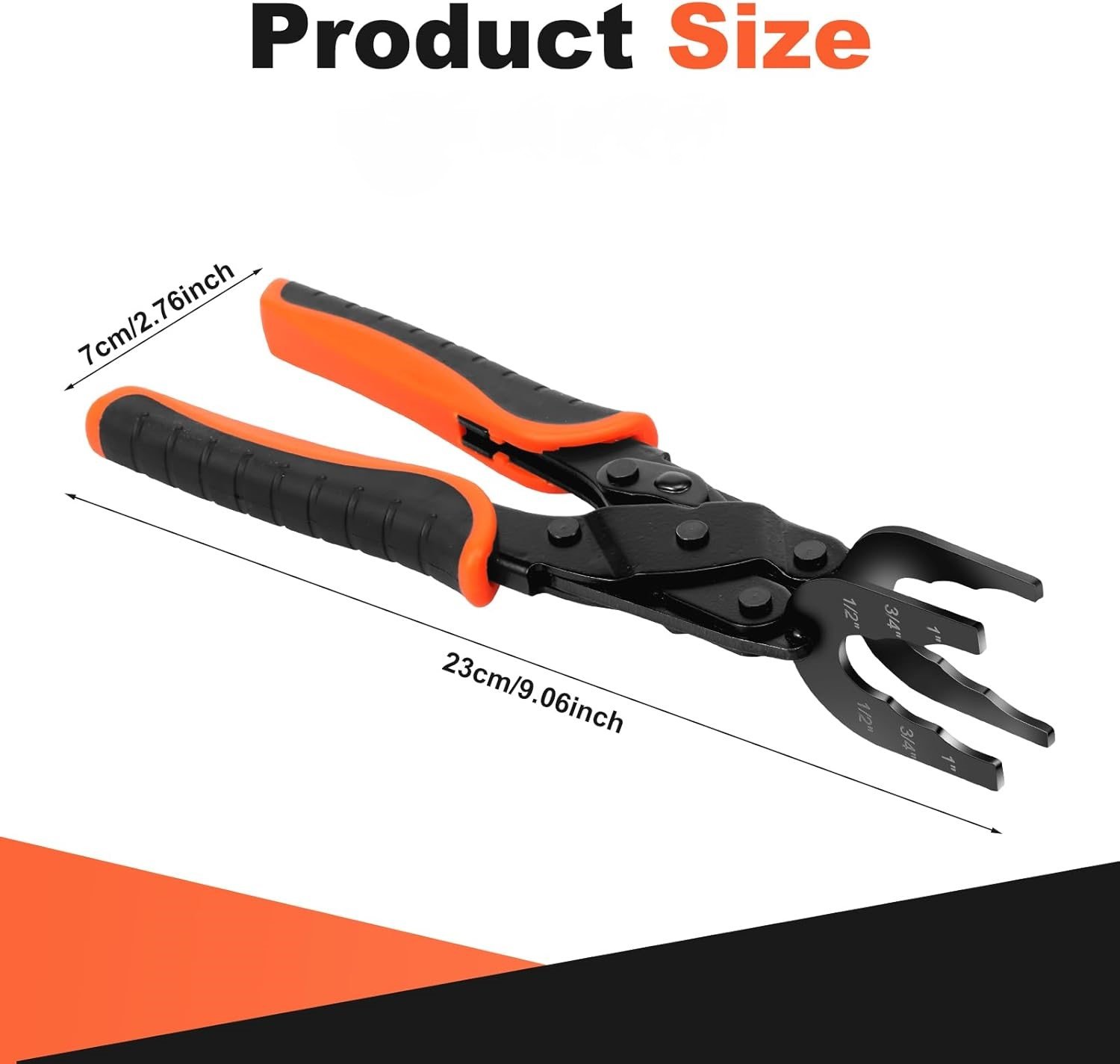 🎄Flash Sale 50% OFF 🔥Push Fit Disconnect Tong Tool-1/2" • 3/4" • 1" Multi-Size Plumbing Disconnect Pliers