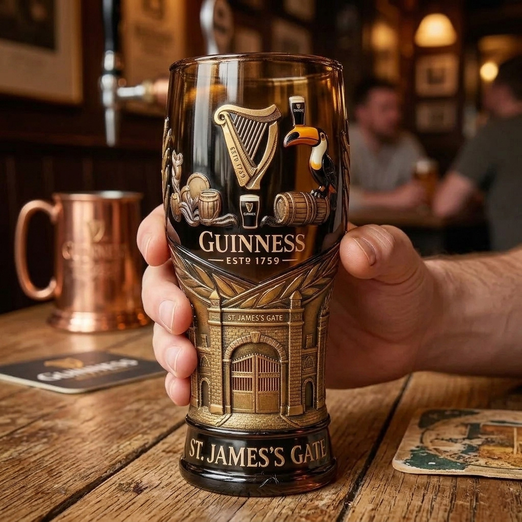 🔥Limited Edition🎁-🍻 The Guinness 1759 Heritage Pint Glass - Toucan Edition