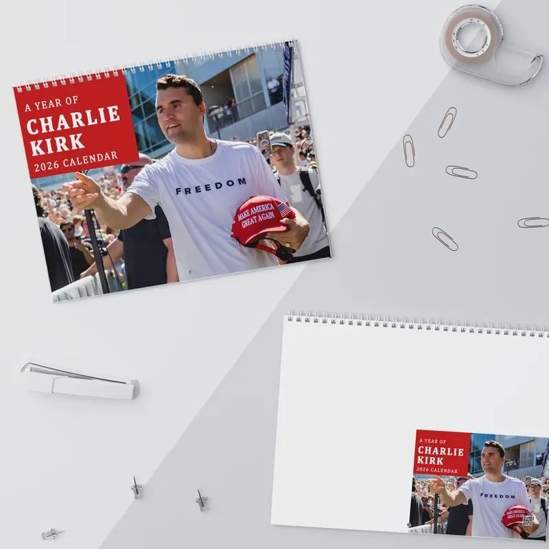 ❤️2026 Charliie Kirk Calendar & 🙏RIP Charlie Kirk🙏