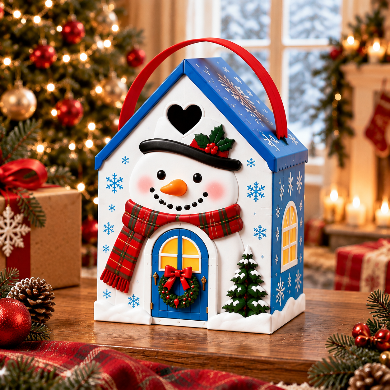 🔥Last day 70% OFF - 🎄🎁 Christmas Cottage Handle Gift Box – A Festive Little House Full of Surprises