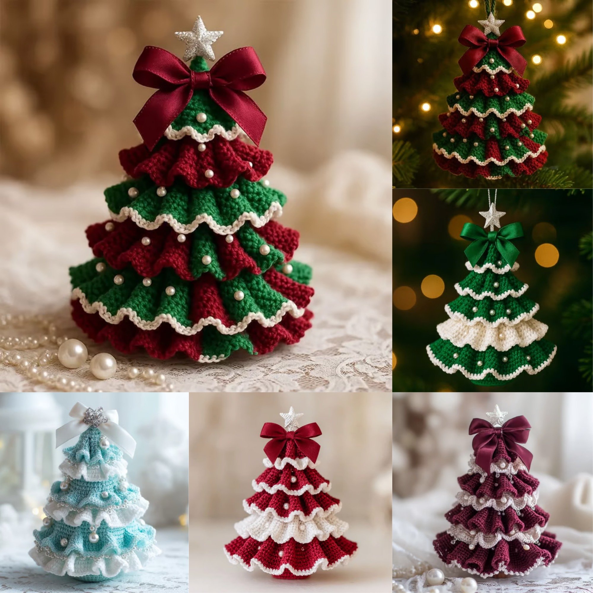 🎄 DIY Crochet Christmas Tree Kit – Create Your Own Holiday Magic
