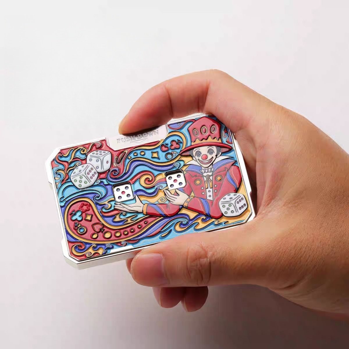 🔥Christmas Hot Sale 70% OFF🎅Card Dice Fidget Game – Premium Metal Stress-Relief Toy