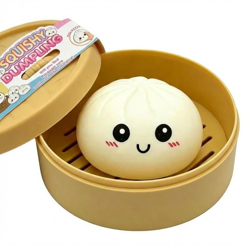 Easter Gift 🎁Rainbow Dumpling Squishy Blind Box 🥟🌈 Soft Stress Relief Fidget Toy 