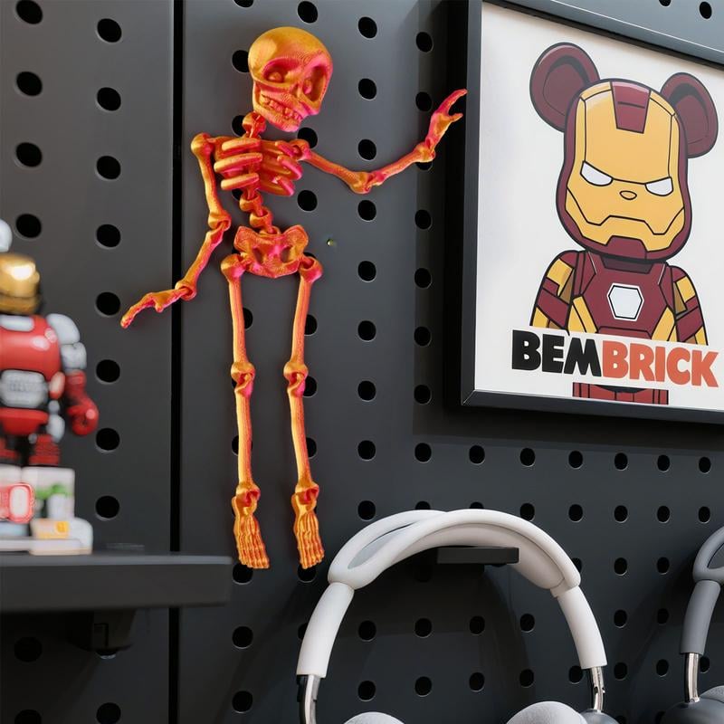 🎃Last Day 70% OFF🔥Poseable Skeleton Fridge Magnet with Movable Joints