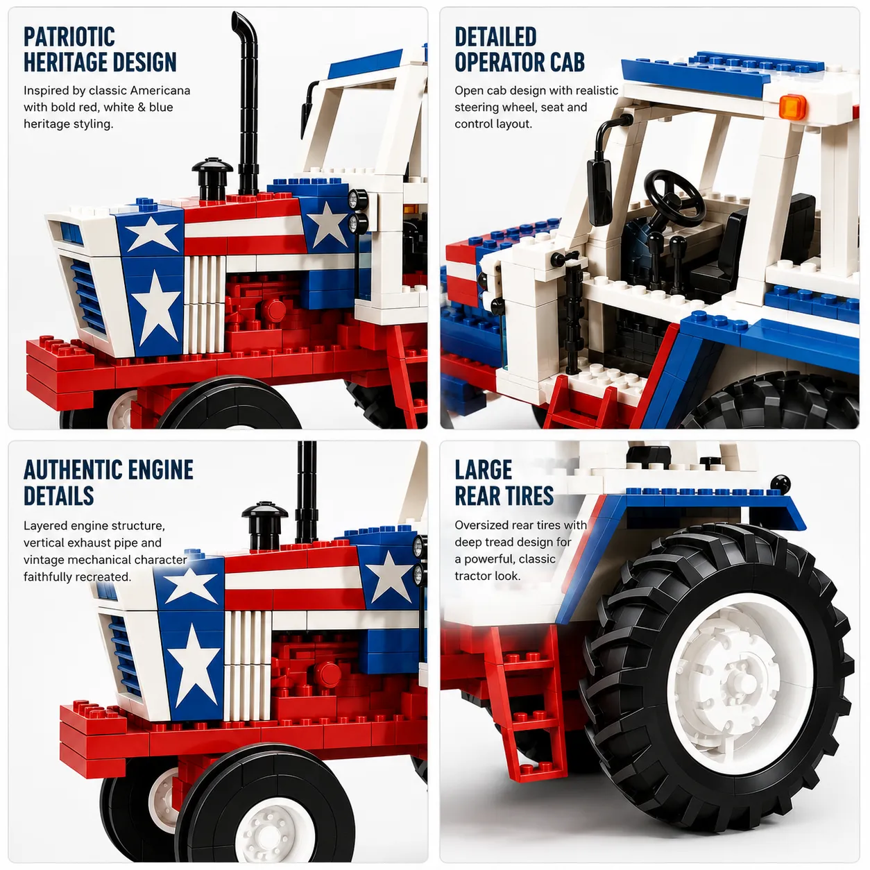 🔥 Limited Edition 🎁 Spirit ’76 Heritage Tractor-250th Anniversary Edition