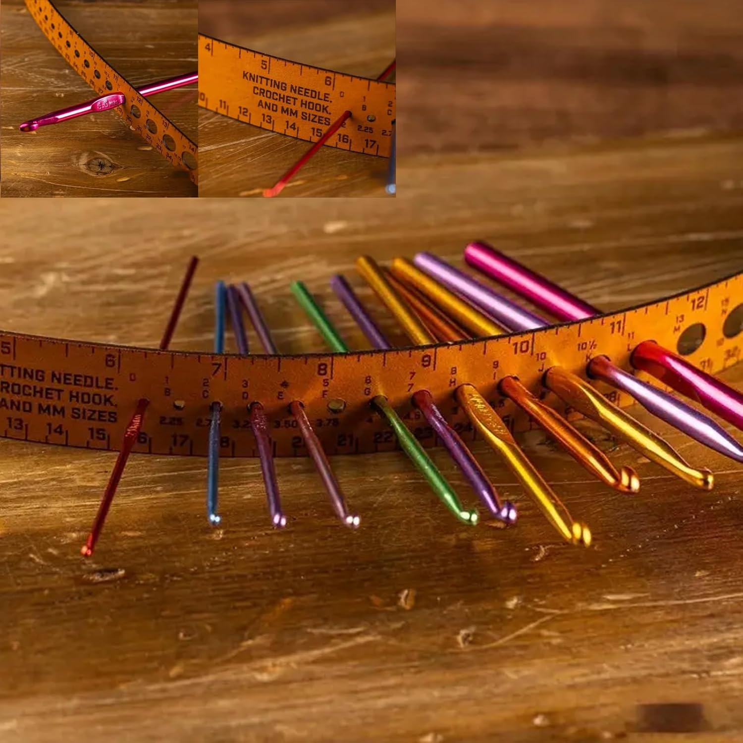 🧰Your All-in-One Crafting Companion🧰7-in-1 Leather Measuring Tool