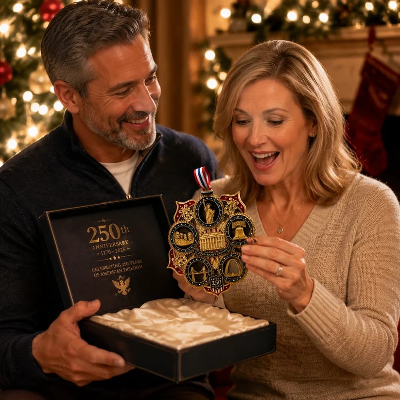 🔥Limited time 70% OFF -🎁✨ America 250th Anniversary Commemorative Christmas Ornament