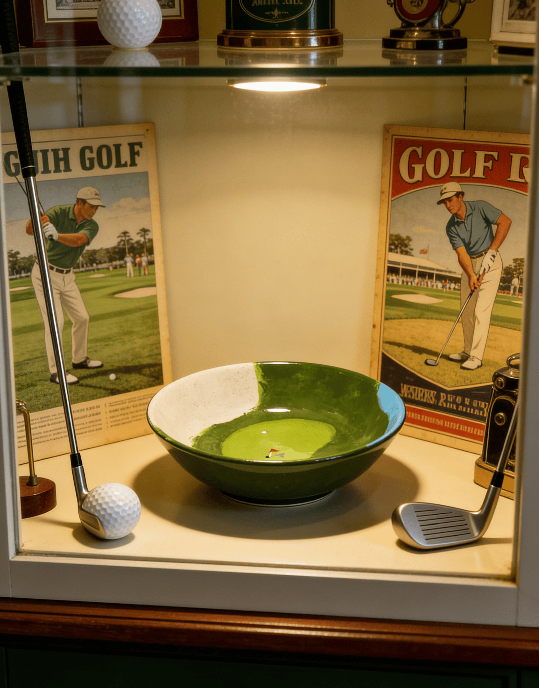 🔥Limited Edition🎁-✨Hand-Painted Golf Bowl