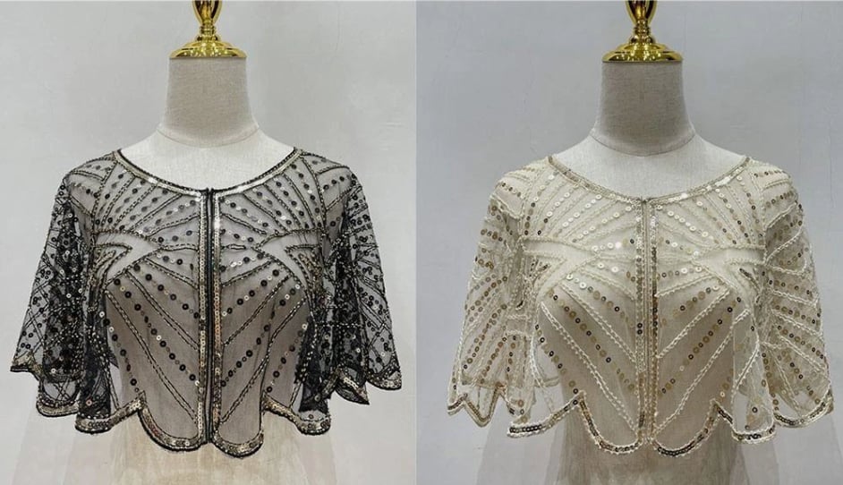 🎁TikTok Last Day Sale - 70% OFF🔥Vintage Lace Beaded Shawl