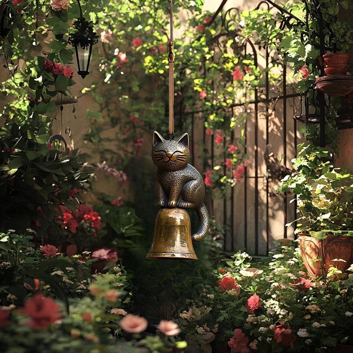 🎁TikTok Last Day Sale - 70% OFF🔥Handmade Retro Cat Wind Chime