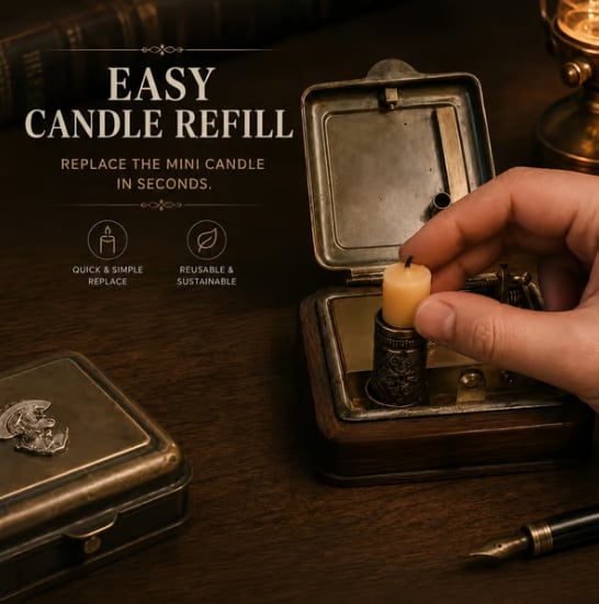 🔥LAST DAY 70% OFF - 🕯️The AuraVaultTM 19th Century Mechanical Candle Box