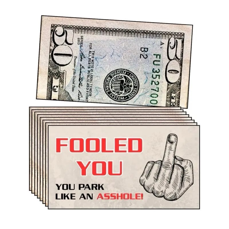 You Park Like An A-hole Bad Parking Prank Cards 🤣