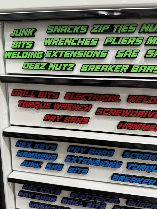 🔥Last Day Promotion!-QRT Toolbox Drawer Tags（22 pcs）