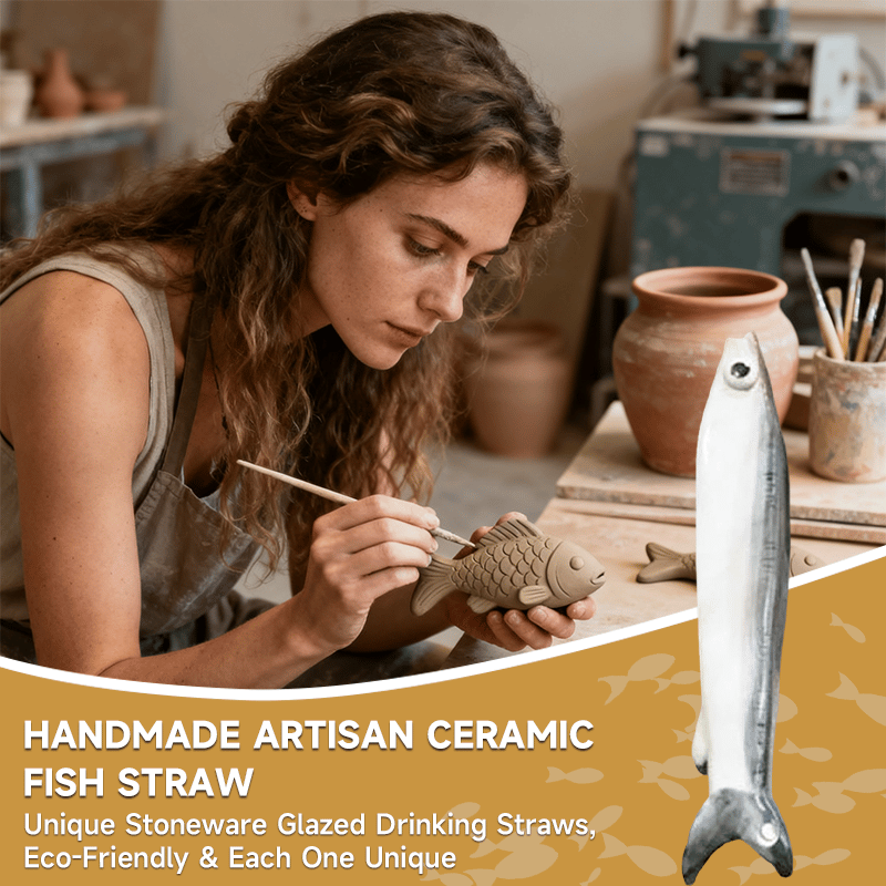🤣Ceramic Fish Straw🐟| Your drink has never been this fun!🥤