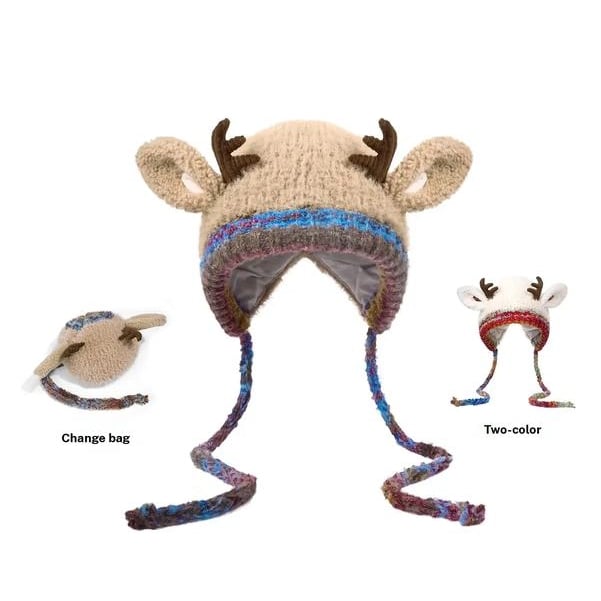 🦌🐏Christmas Sale 70% Off -Original Festive Christmas 2-in-1 Animal Hats