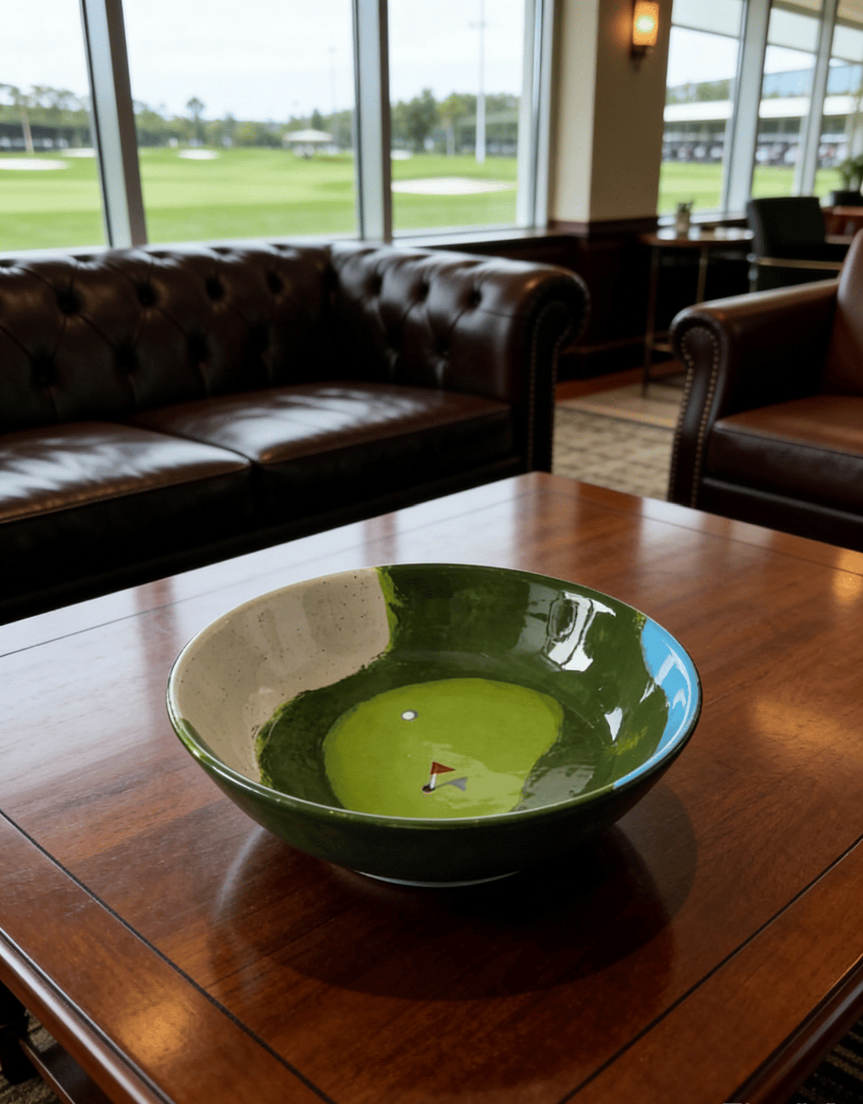 🔥Limited Edition🎁-✨Hand-Painted Golf Bowl