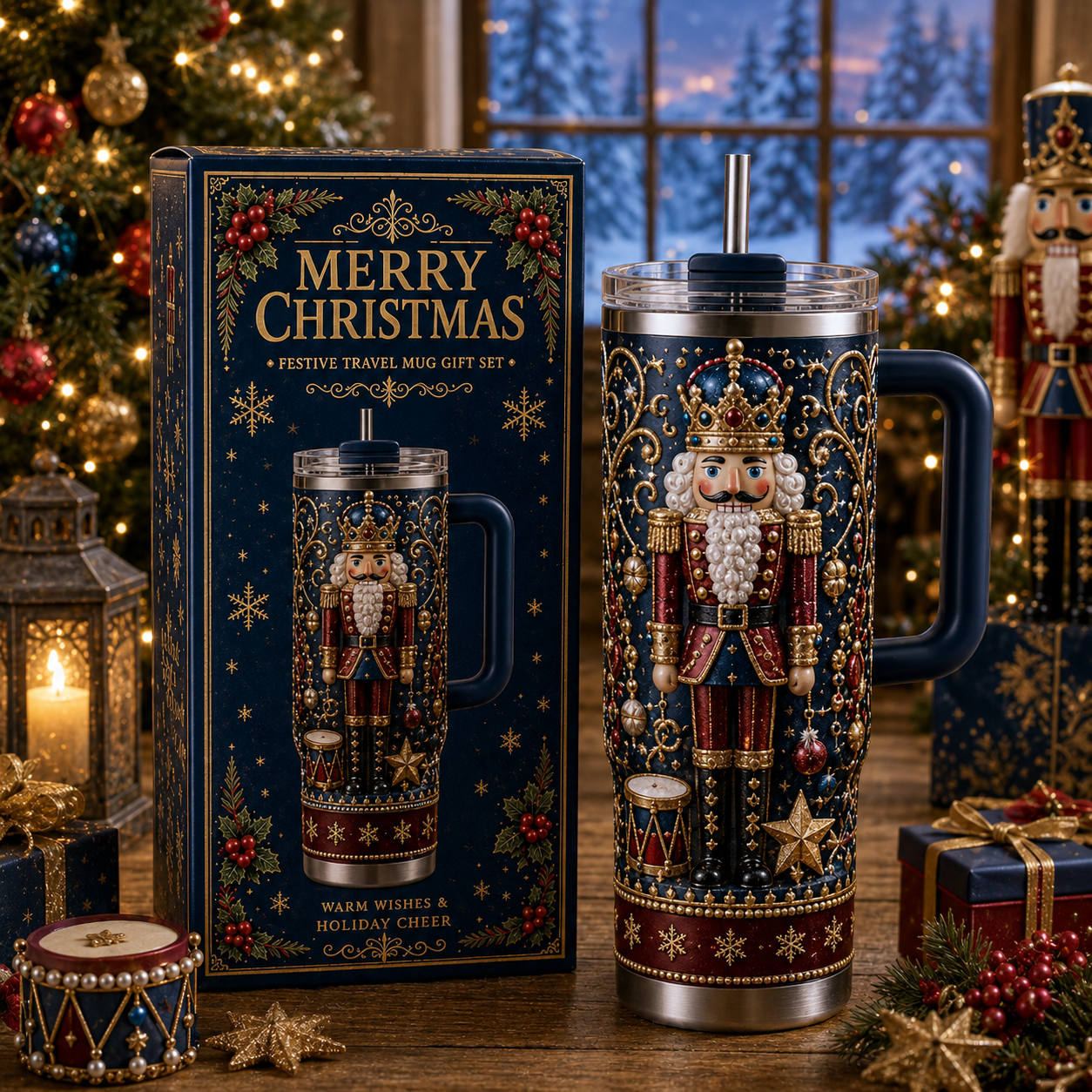 🔥Last Day 70% OFF -🎅✨ Luxury Christmas Santa Handle Tumbler – A Magical Holiday Gift