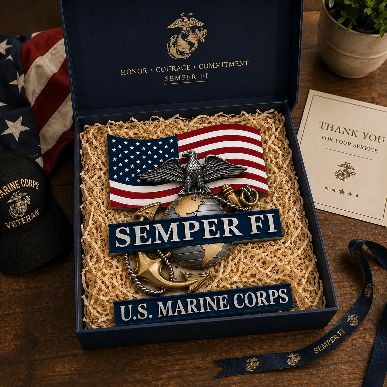 U.S. Marine Corps Semper Fi Wall Plaque